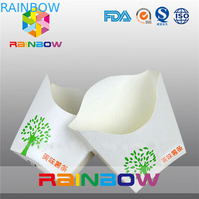 상자를 포장하는 작은 감자 튀김의 아래 재생합니다, 친절한 Eco 접히십시오