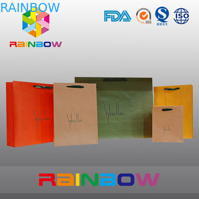 유일한 디자인 백색/빨강 관례는 손잡이를 가진 종이 봉지를 인쇄했습니다