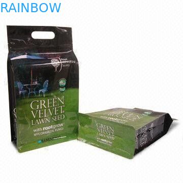 편평한 바닥 및 손잡이를 가진 비독성 플라스틱 애완 동물 먹이 주머니