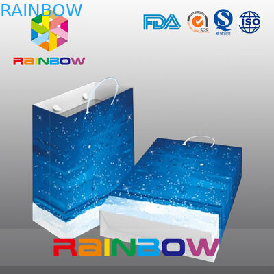 꿈결 같은 물색을 위한 손잡이를 가진 디자인에 의하여 주문을 받아서 만들어지는 종이 봉지