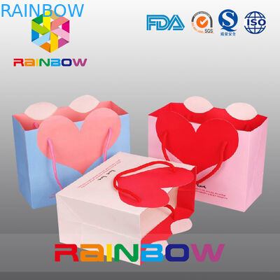 다채로운 인쇄에 의하여 주문을 받아서 만들어진 종이 봉지/식사 Kraft에게 선물을 위한 종이 봉지를 모양 짓