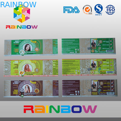 목록에서 포장하는 음료 병을 위한 PVC 열수축 슬리브 상표