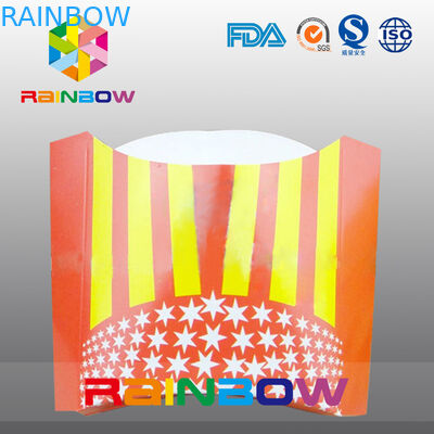 생물 분해성 처분할 수 있는 종이상자 감자 튀김 포장을 나르십시오