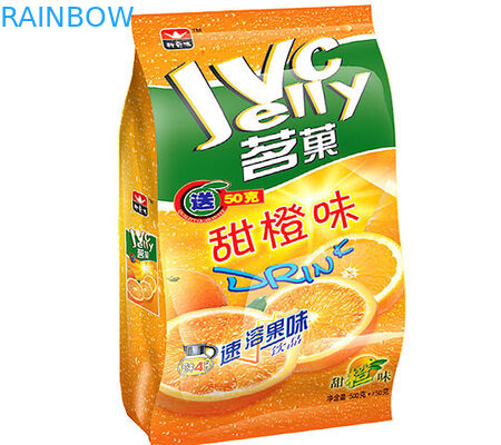 플라스틱 빛나는 끝 편평한 바닥은 눈물 노치를 가진 부대를 포장하는 칩을 위로 서 있습니다