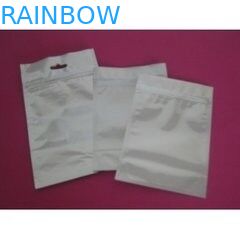 백색 은빛 지퍼를 가진 부대를 요리하는 3 옆 관례에 의하여 인쇄되는 알루미늄 호일