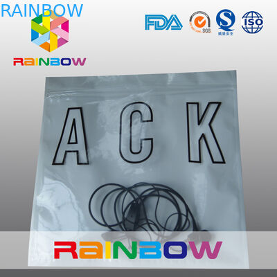 3 지퍼를 가진 옆 물개 투명한 정면 백색 진주 뒤 반대로 정체되는 부대