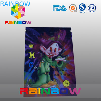 5g OMG 3 지퍼를 가진 옆 물개 초본 향 포장 부대