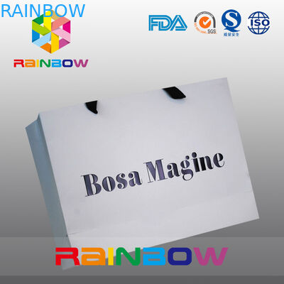 Eco - 의복 포장을 위한 손잡이를 가진 친절한 주문을 받아서 만들어진 종이 봉지