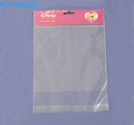 이쑤시게를 위한 구멍을 가진 노란 OPP 맨 위 포장 인쇄 자루에 넣습니다/OPP 첼로 부대