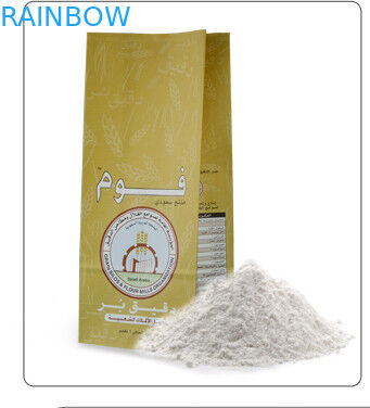 식사를 위해 열려있는 주문을 받아서 만들어진 편평한 바닥 브라운 Kraft 종이 봉지 정상