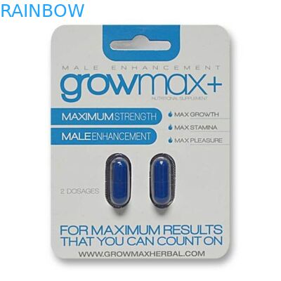 2개의 구멍을 가진 남성 증진 자극제를 위해 포장하는 관례에 의하여 인쇄되는 거는 서류상 카드