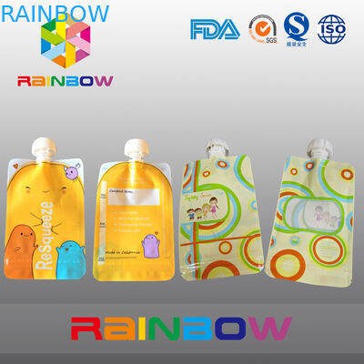 Custmized는 포장하는 주둥이 주머니, 액체 포장을 위한 분사구 부대를 인쇄했습니다