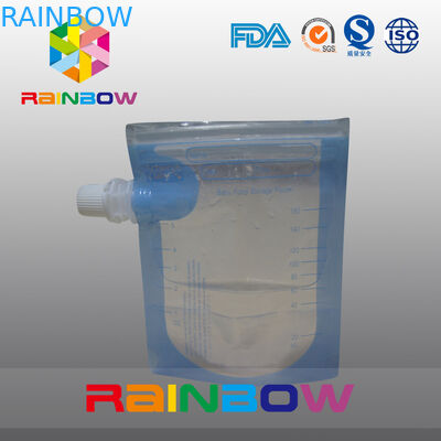 Transprent는 주머니 물/음료, 지퍼를 가진 Doypack를 위한 삼각천 편듭니다