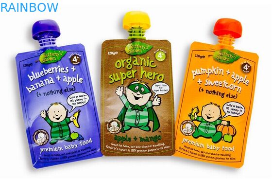 Transprent는 주머니 물/음료, 지퍼를 가진 Doypack를 위한 삼각천 편듭니다