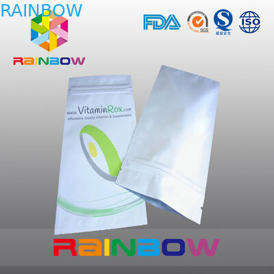 인쇄되는 알루미늄 호일 관례로 포장하는 백색 구획 바닥 음식 급료 플라스틱 주머니