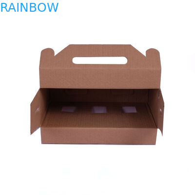 포장하는 자동 닫히는 선물 종이상자, 창을 가진 물결 모양 두꺼운 종이 상자