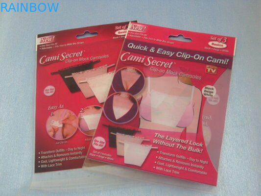 브래지어, 여자의 란제리를 위한 Cami 은밀한 부대를 포장하는 빨간 플라스틱 플라스틱 주머니