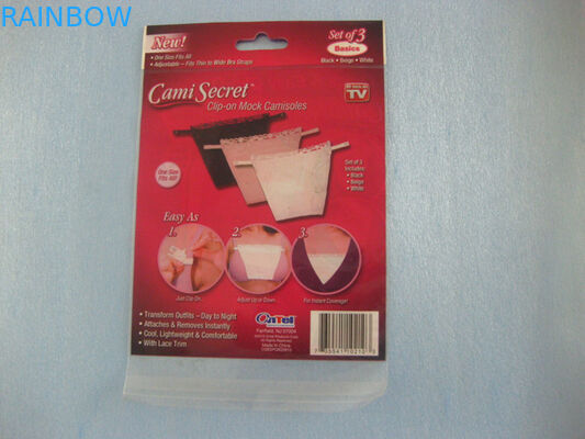 브래지어, 여자의 란제리를 위한 Cami 은밀한 부대를 포장하는 빨간 플라스틱 플라스틱 주머니