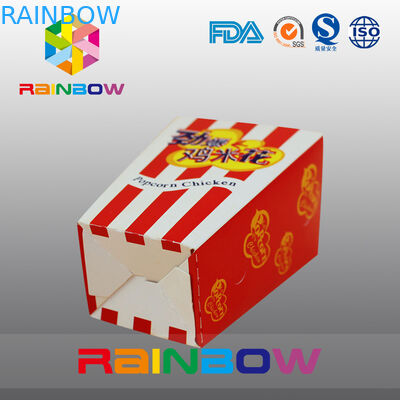 간이 식품 주문을 받아서 만들어진 종이 봉지 팝콘 닭 튀김 종이 봉지