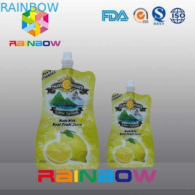 액체를 위해 포장하는 Eco 아기 주둥이 주머니는/액체 주스 주머니를 위로 서 있습니다