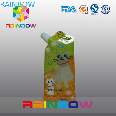 주문을 받아서 만드는 인쇄하는 액체에게 pakaging를 위한 재사용할 수 있는 주둥이 주머니를 위로 서 있으십시오