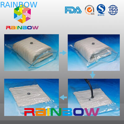 명확한 누비이불은 음식 진공 물개 부대/Costom 플라스틱 진공 저장 주머니를 압축했습니다