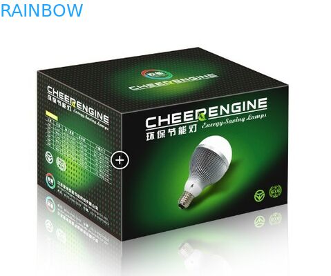 Eco - 관례에 의하여 인쇄되는 로고를 가진 친절한 지도된 전구 서류상 포장 상자