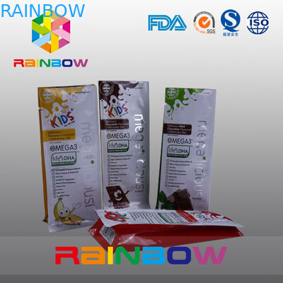 관례는 편평한 바닥 비닐 봉투, 명확한 창을 가진 쿼드 물개 구획 바닥 부대를 인쇄했습니다