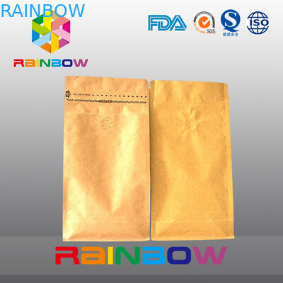 밑바닥 삼각천은 벨브로 포장하는 커피를 위한 지플락 부대를 위로 서 있습니다