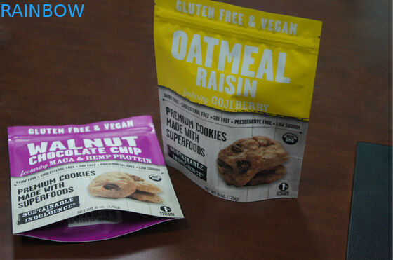 Ziplock를 가진 Doypack를 포장하는 음식 급료 플라스틱 식사는 안으로 주문 설계합니다