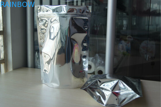 주문을 받아서 만들어진 보통 알루미늄 호일 지플락 부대는/포일 주머니 포장을 위로 서 있습니다