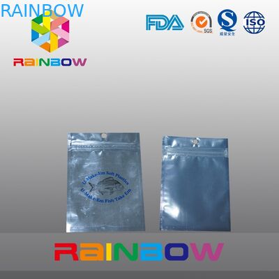 지퍼, 낚시밥 부대를 가진 정면 투명한 뒤 포일 애완 동물 먹이 주머니