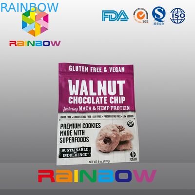 광택이 없는 연약한 지상 플라스틱 주머니 포장 과자 Doypack Ziplock 부대