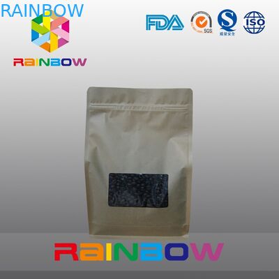 Kraft 종이 8 옆 물개 커피 주머니는, 밑바닥 삼각천 불에 구워진 커피 콩 포장을 자루에 넣습니다