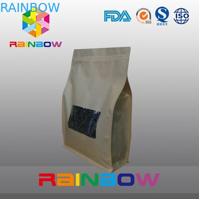 Kraft 종이 8 옆 물개 커피 주머니는, 밑바닥 삼각천 불에 구워진 커피 콩 포장을 자루에 넣습니다