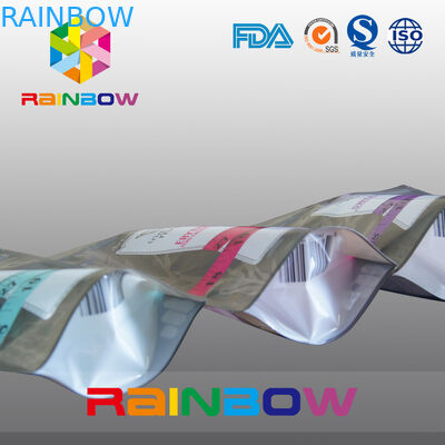 플라스틱 지플락 밑바닥 삼각천은 설탕/사탕/향미료 포장을 위해 자루에 넣습니다