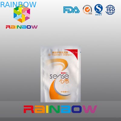 플라스틱 처분할 수 있는 샴푸 포장 그립 물개는 눈물 노치로 자루에 넣습니다