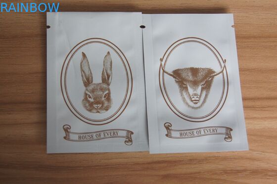 매트 백색 소형 지플락 그립 물개는 향미료/씨/초본 insence 포장을 위해 자루에 넣습니다