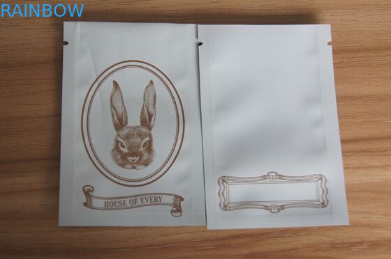 매트 백색 소형 지플락 그립 물개는 향미료/씨/초본 insence 포장을 위해 자루에 넣습니다