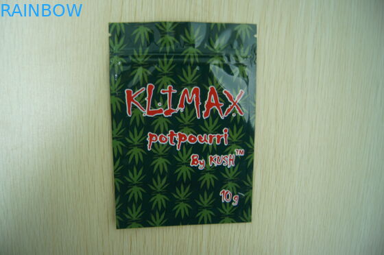 Klimax 10g 딸기 & 들쭉 화향 초본 향은 지플락 포장을 자루에 넣습니다