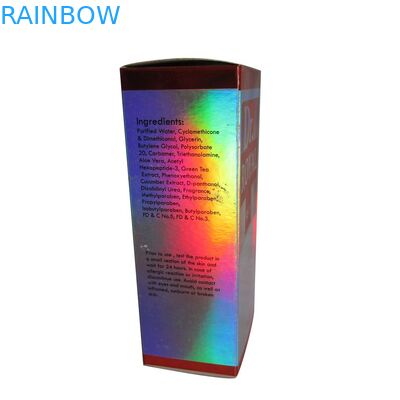 화장품/광택 있는 화장품을 위해 포장하는 주문 로고 Pinted 종이상자는 포장을 상자에 넣습니다