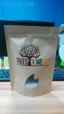 로고는 창과 Ziplock를 가진 굽는 혼합을 위한 그립 물개 부대/Kraft 종이 봉지를 인쇄했습니다