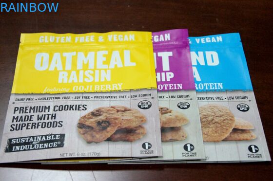 생생한 인쇄 포일은 식사 포장 부대/Doypack Mylar 지퍼 과자 주머니를 일렬로 세웠습니다