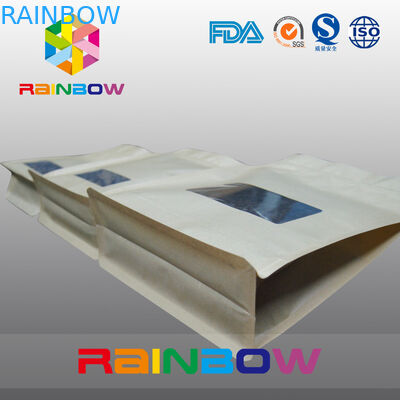 구획 지퍼와 명확한 Winow를 가진 밑바닥 기술 종이 커피 콩 포장 주머니