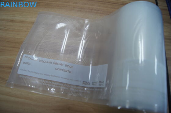 돋을새김된 측 및 인쇄 측을 가진 플라스틱 식품 포장 회전 진공 부대