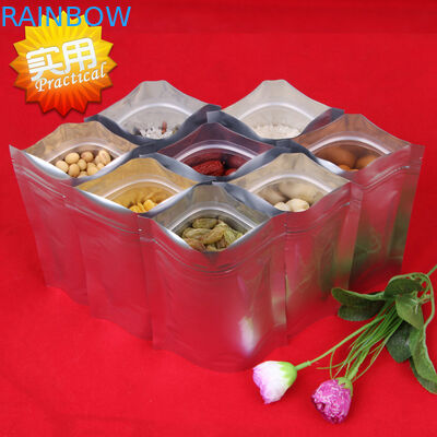 Mylar Reclosable 지플락 부대 빨간 Mylar 지퍼 부대를 포장하는 포일 박판으로 만들어진 플라스틱 주머니