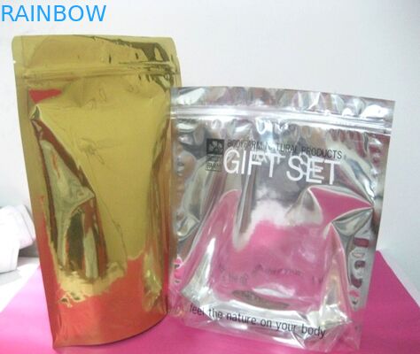 광택이 없는 지상은 지플락 화장용 부대/진주 분말 포장 주머니를 위로 서 있습니다