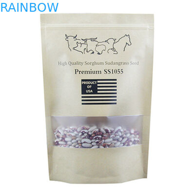 식물 씨를 위한 관례에 의하여 인쇄되는 Kraft 종이 봉지 Resealable 인쇄된 창