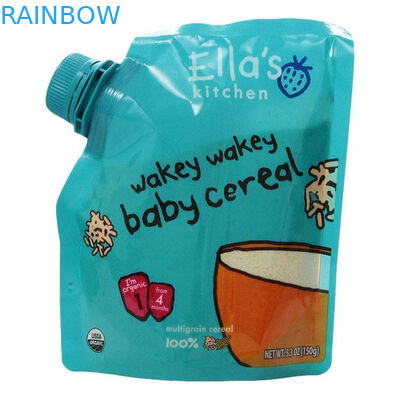 Doypack 재사용할 수 있는 유아식 주머니 BPA는 코너 주둥이로 해방합니다