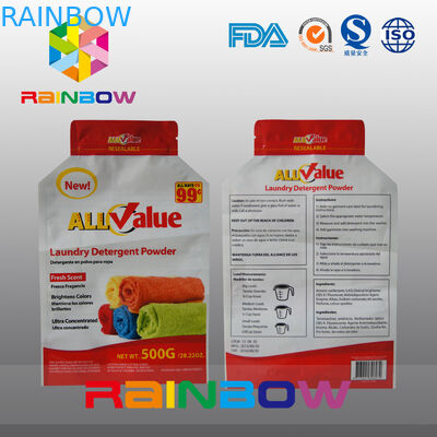 주문을 받아서 만드는 500g 세탁제 분말/씻기 분말을 위한 플레스틱 포장 부대 인쇄